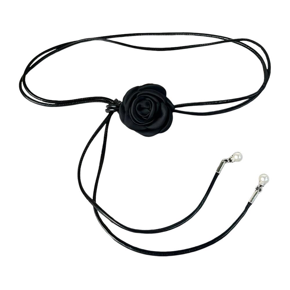 Fashion Ethnic Style Dry Rose Flower Belt High-end Retro Knotted Waist Rope Thin Waist Chain For Skirt Clothes Dress Jeans Coat