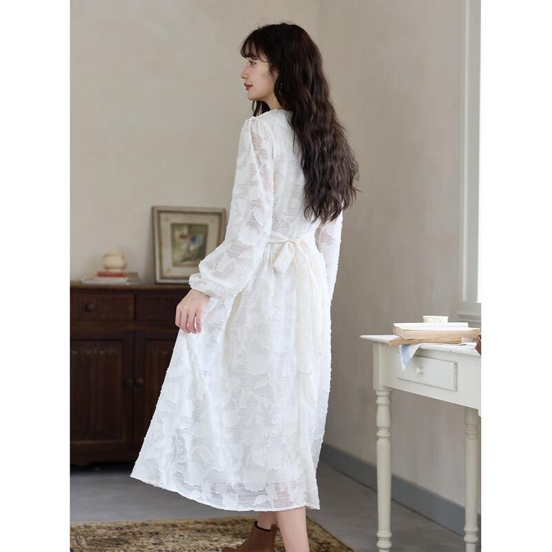 Mokana Women's Fashion Versatile Long-Sleeve Mid-Length Dress