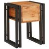 Side Table with Drawers 30 X 30 X 40 Cm Solid Acacia Wood