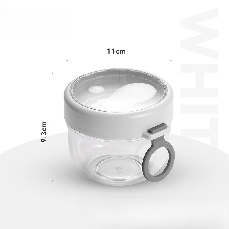 Leakproof Overnight Oat Containers with Lids and Spoons Cereal Cups Yogurt Breakfast On the Go Cups Oatmeal Jars
