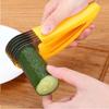 Stainless Steel Banana Cutter: All-in-One Fruit, Vegetable, Sausage Slicer for Salads - Must-Have Kitchen Gadget Kitchen Gadgets