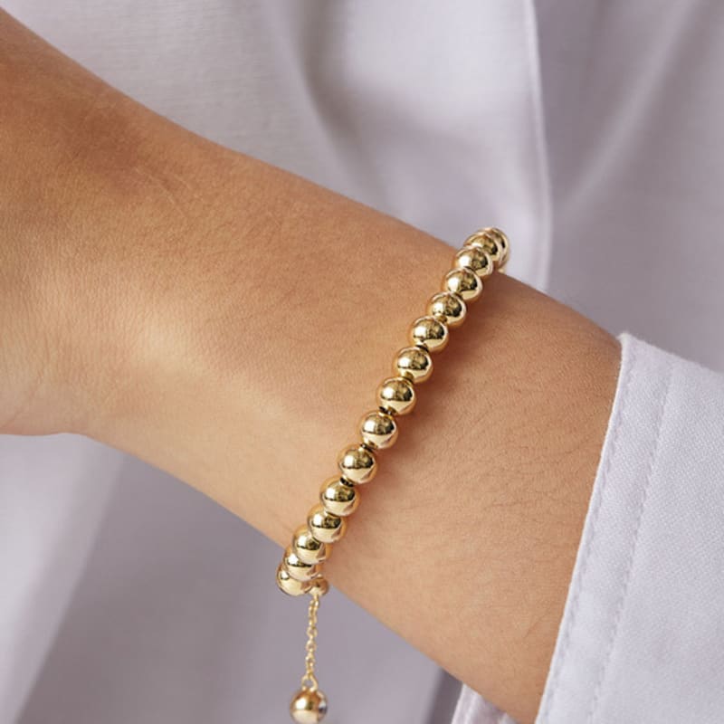 

by hyeres Ball bead bracelet 6mm (Gold) BH7B53734YB175 single type