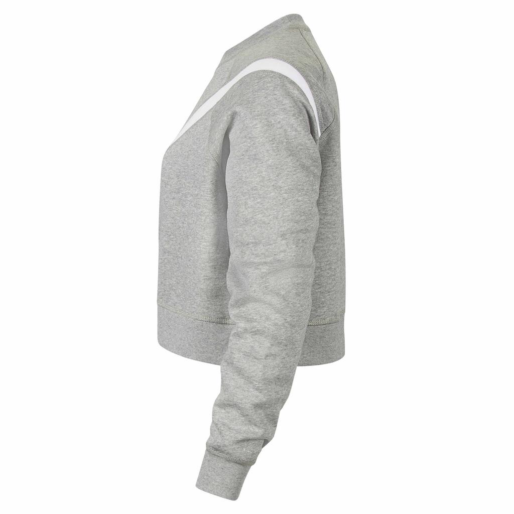Nike Sportswear Swoosh Fleece Crewneck Sweatshirt Women Sweatshirt Gray CV8654-063