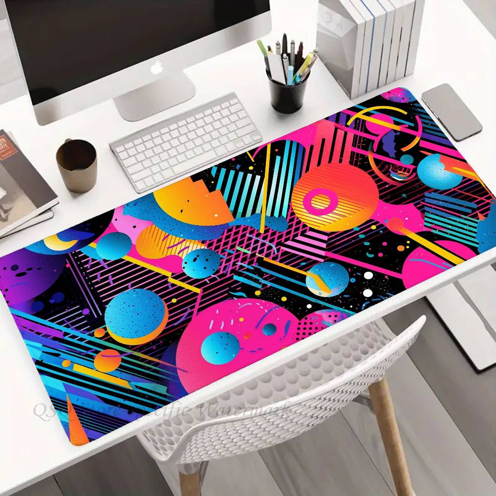 Abstract And Quirky Colors Mousepad Non-slip Suitable For Office Computers Laptops E-sports Game Desk Mats XXL Keyboard