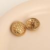 Beautiful Gold Color Shank Buttons Zinc Alloy Irregular Shape Buttons Women's Sweater Coat Accessories