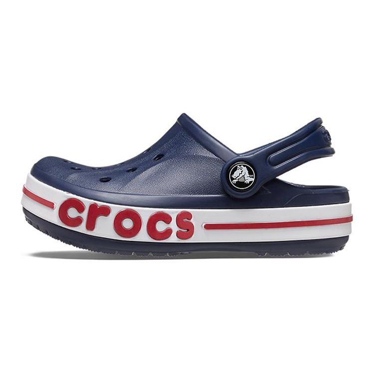 Crocs Bayaband Clog Casual Versatile Non-Slip Shock Absorbing Durable Sandals Kids clogs Black Red White 207019-410