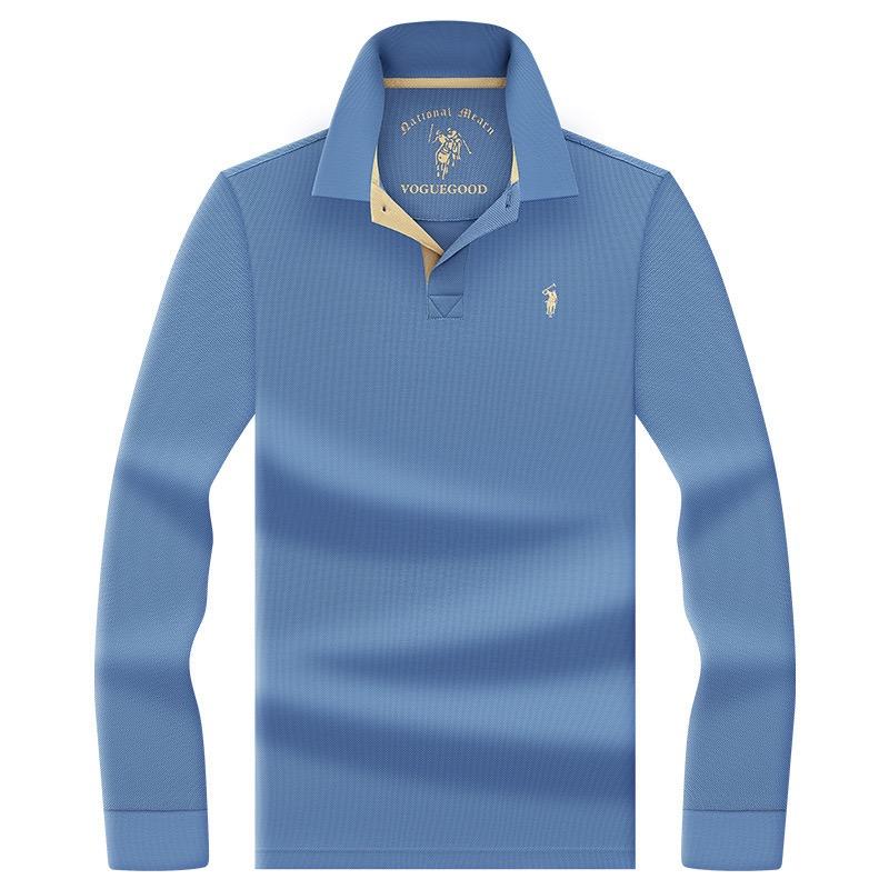 STORN Langarm-Poloshirt für Herren Herbstmode Neues luxuriöses Pony Paul Stickerei Oberteil Golf-T-Shirt