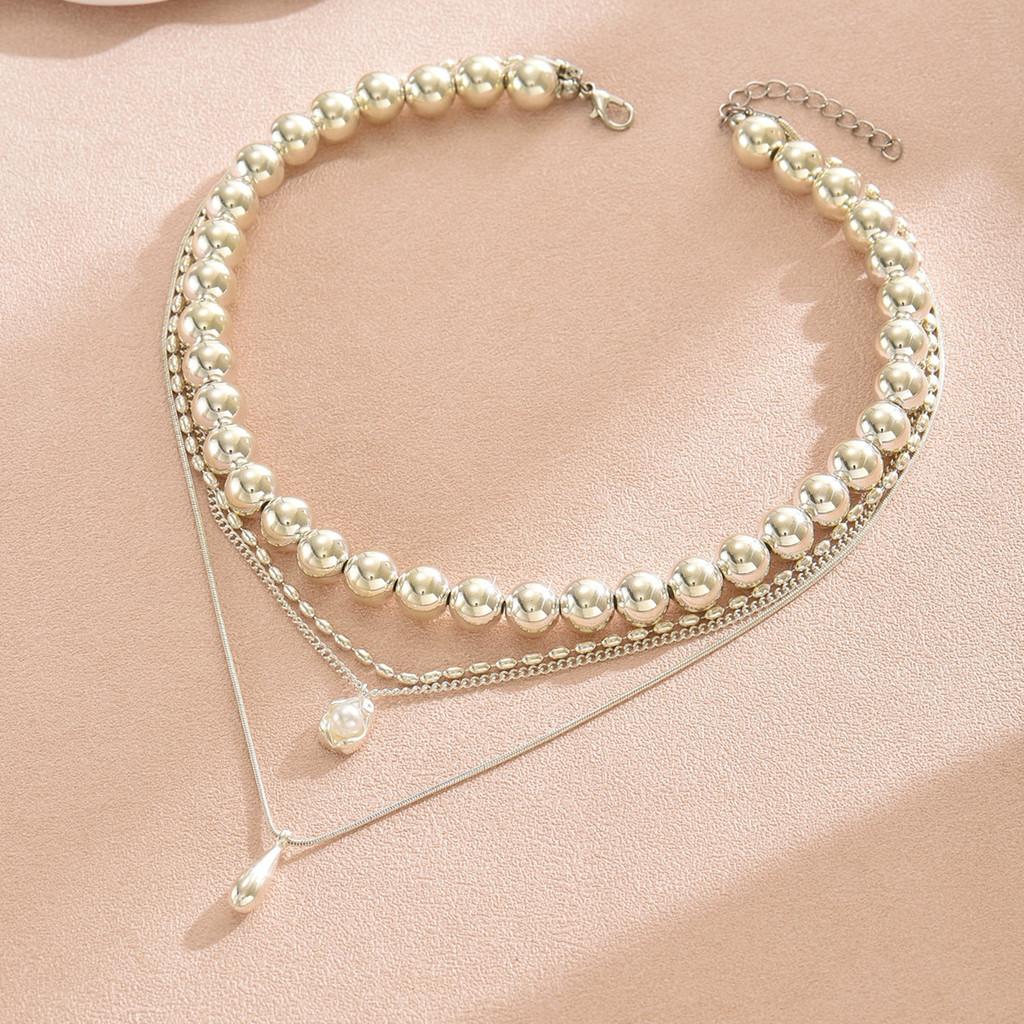 Geometric Necklace With Multilayer Design For Women And Men Fashion Jewelry