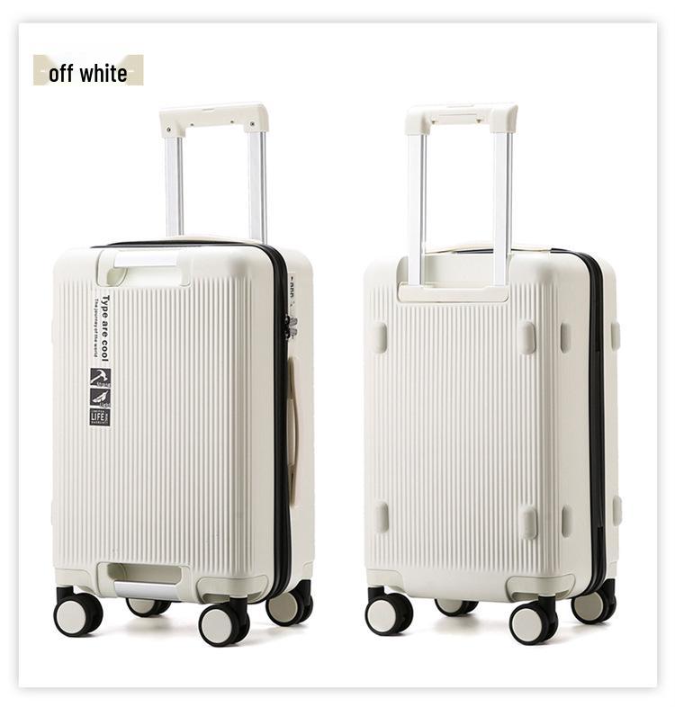 20-Inch Super Light Women's Carry-On Suitcase with Explosion-Proof Zipper, Trendy 24-Inch Men's Luggage, Large Capacity, Phone Holder Included