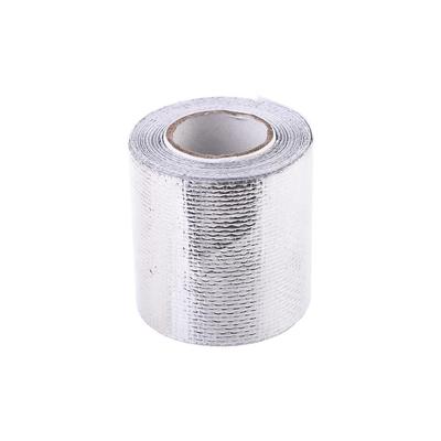 Flame Retardant Fiberglass Belt Silver Heat Insulating  Tape Self-Adhesive Sticker Protection Foil Tape Heat Shield Wrap Tape
