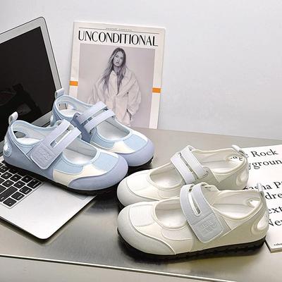 Móda 2025 Vysoce kvalitní dámské baleríny Retro balet Kulatá špička Pohodlné ležérní dámské sandály Módní letní Mělké boty Dámské
