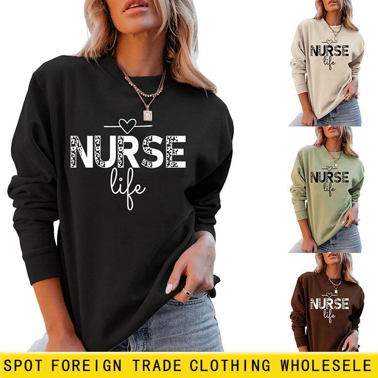 

Independent Nurse Life Print Long Sleeve Crew Neck Pullover Sweatshirt 3XL