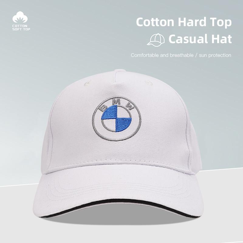 2026 Hot Car Badge Peaked Cap Sports Sunshade Baseball Hat For BMW X5 X6 X7 E28 E90 F20 E46 E60 GT G30 G11 I3 I4 G07 F02 M3 M4 M5 F93 F92 Y5