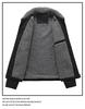 Suede Velvet Men's Lamb Wool Jacket - Thickened Autumn/Winter Coat for Middle-Aged and Elderly