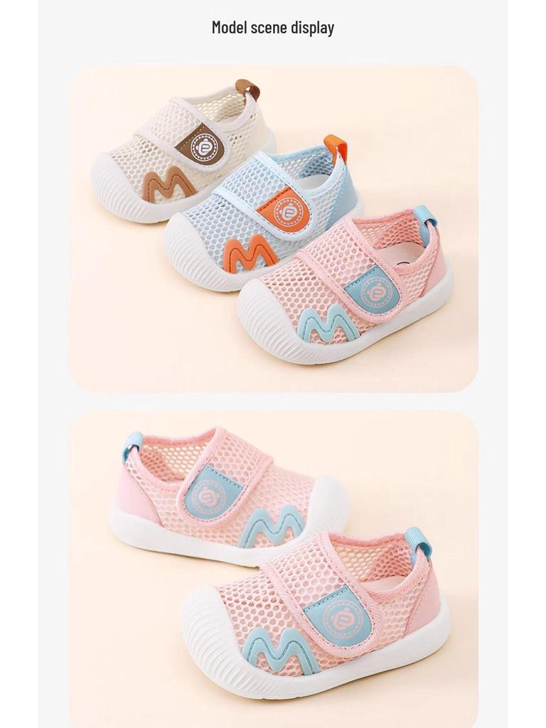 Breathable Summer Mesh Sandals for Toddler Boys, Soft Sole, Ages 1-3