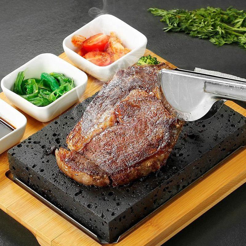 Cooking Stones for Steak Indoor Grill Sizzling Hot Stone Set Lava Steak Stones Hot Stone Cooking Hot Rock Cooking Stone Set