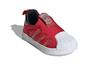adidas Originals SUPERSTAR 360 Confortables Résistantes à l'abrasion Basse Tige Chaussures de Skateboard Rouge Blanc Bébé et Jeune Enfant GX6338