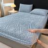 Coral Velvet Bedsheet Bedspread Milk Velvet Mattress Protective Cover Winter Plush Insulation Bedspread Single Queen King Size