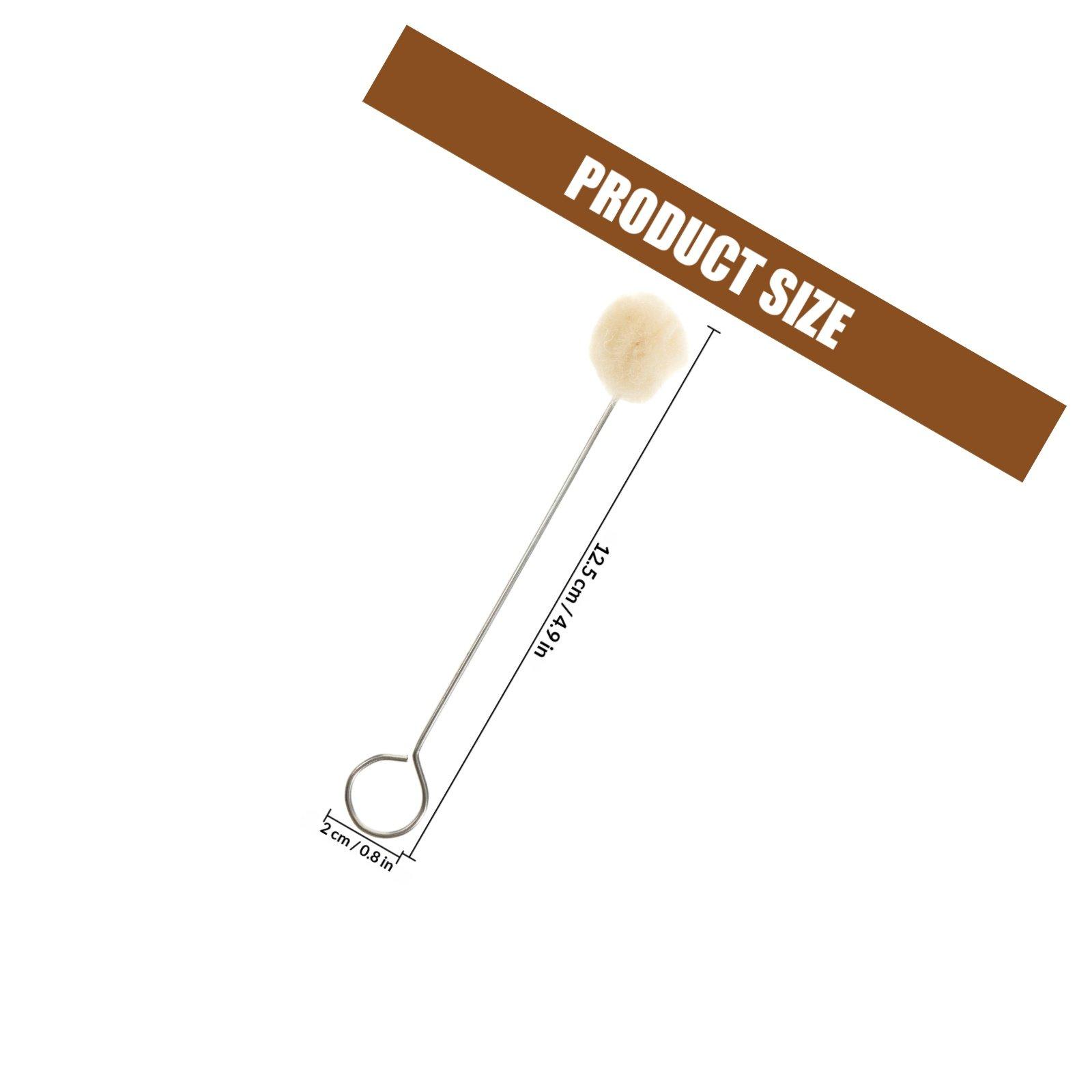 

50 шт. Шерстяные аппликаторы Шариковая кисть Аппликатор для красителей для пятен, красителей, кромки обуви, кондиционера Широкий ровный мазок