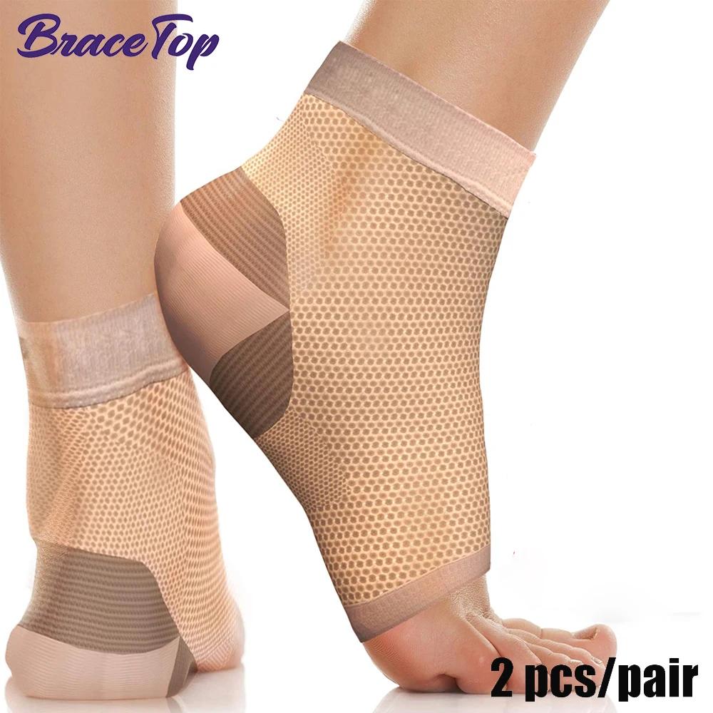 1 Pair Sports Plantar Fasciitis Socks With Arch Support, Ankle Compression Sleeves Brace For Foot Pain Relief Swelling