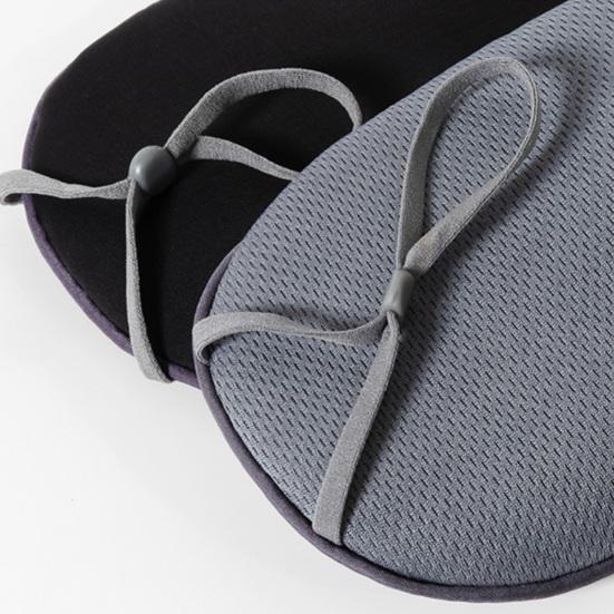 Blackout Sleep Mask with Adjustable Strap Dual-Sided Cooling Warming Fabric Eye Mask for Fatigue Relief Comfortable Eye Cover for Travel Home Office