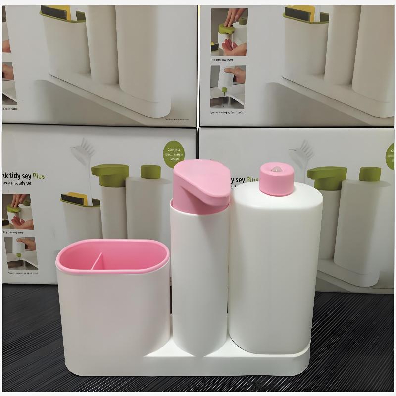 Bathroom Storage Rack For Cleaning Rack Washing Sponge Brush Sink Detergent Soap Dispenser Bottle Kitchen Organizer Gadgets