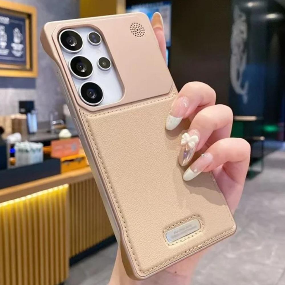 For Samsung Galaxy S26 S25 S24 S23 S22 Ultra Leather For Magsafe Borderless Aroma Shockproof Cover Wireless Charging Bumper Case
