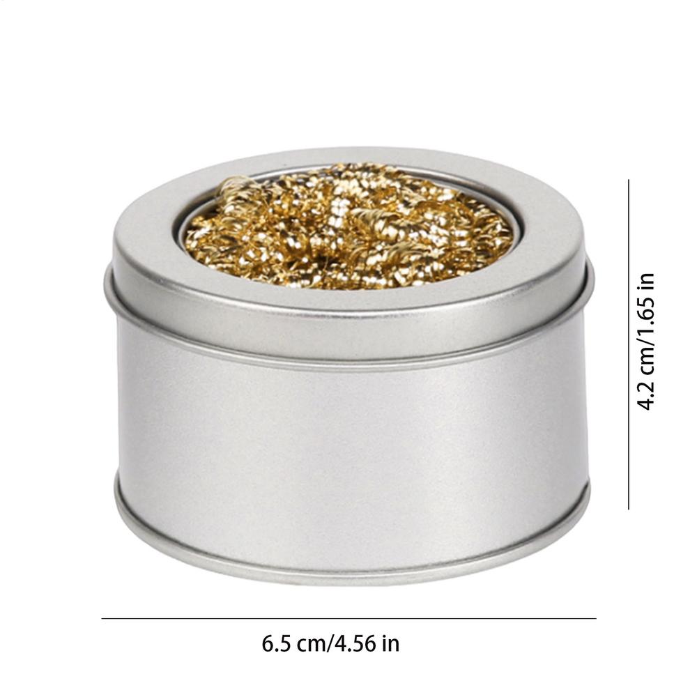 Soldering Iron Tip Cleaner Desoldering Cleaning Ball Desoldering Soldering Iron Mesh Filter Metal Dross Box Clean Ball