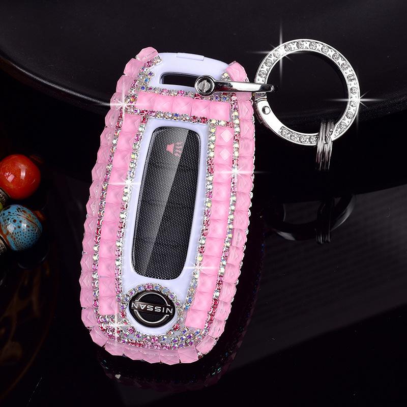 Nissan 14th Gen Sylphy, Qashqai, Teana, X-Trail, Tiida, Murano, Terra Car Key Diamond Cover for Women