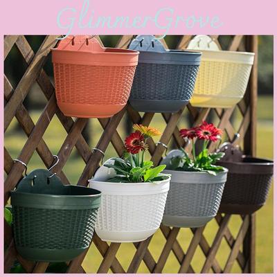 Unique And Stylish Wall Hanging Flower Pot For Garden Fence Or Balcony Decor