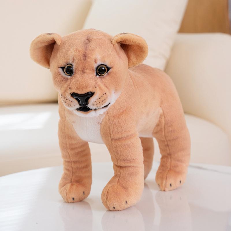 

Simulation Tiger Plush Toy Lion Leopard Doll Doll Children S Gift Zoo Souvenir Doll 30cm（0.24KG）