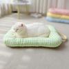 Cute Warm Dog Bed Pad Macaron Non-slip Plaid Dog Cushion Soft Comfortable Pet Mattresses for Cats and Dogs