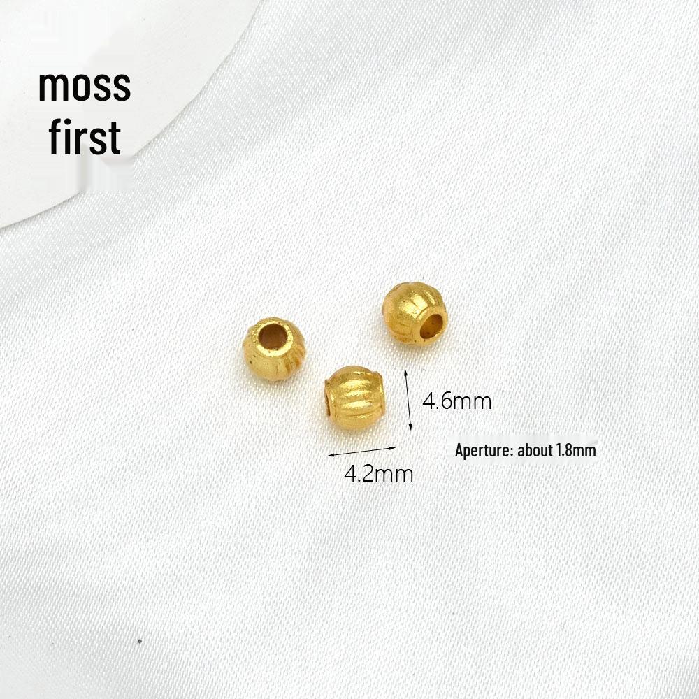 Copper-Plated Sand Gold Spacer Beads for DIY Jewelry: Ideal for Handmade Bracelets, Necklaces, Wristbands, and More.