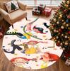 Pippi Longstocking Pattern Round Rug, Indoor/Outdoor Mat, for Picnic, Gameroom, Bedroom, Office, Living Room, Home Decor Carpet, Birthday Gift