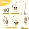 Interactive Cat Toys Set for Indoor Cats Wooden Wand with Bell Feather Sisal Mouse Balls Chew Rope Kitten Chase Exercise Play Pet Supplies