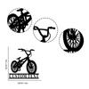 Custom BMX Bike Metal Wall Art, Personalized Bicycle Racing Name Sign Home Decor, BMX Biker Gift