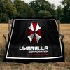 Resident Umbrella Flannel Blanket, Use for Birthday/Holiday Gift, Soft Blanket for Sofa/Bed/Camping/Office/Tourism Use,All Seasons