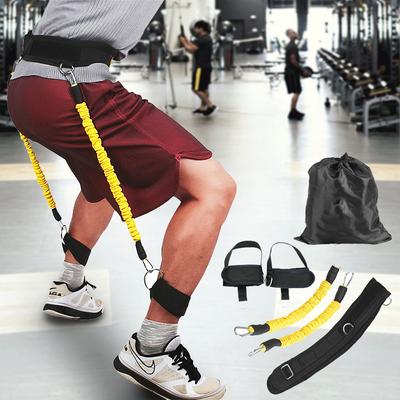 Leg Resistance Bands Ideal For Taekwondo Basketball Fitness Training Adjustable Elastic Ankle Straps Jump Rope Power Exercise Home Gym