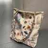 New Chinese Style Embroidered Canvas Bag Women's 2025 New Large-capacity Shoulder Tote Bag Commuter Portable Shopping Bag