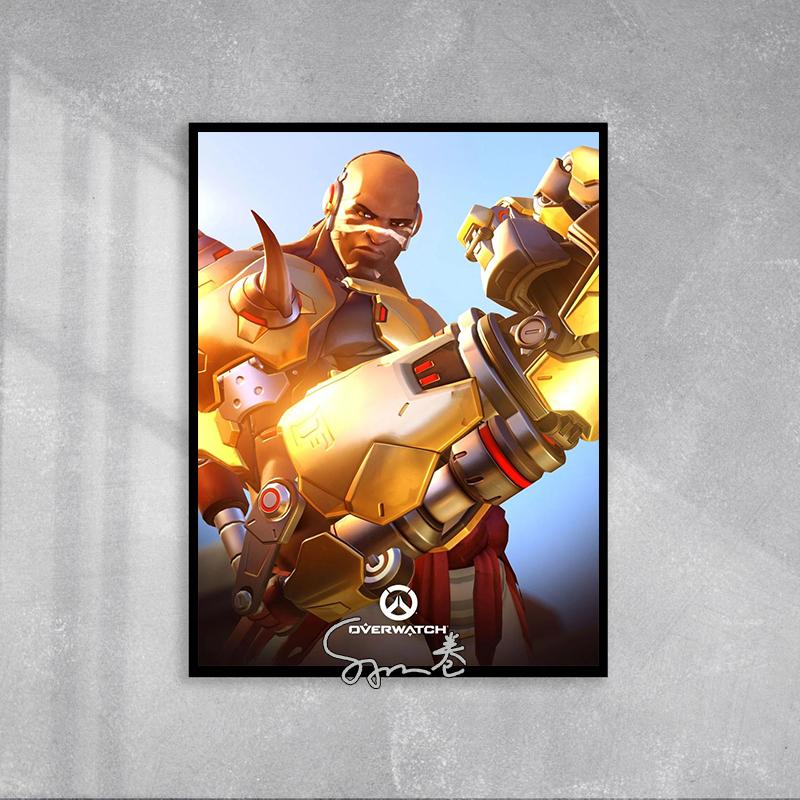 Overwatch Game Character Poster Canvas Printing Overwatch 3D Characters Wall Art Picture Video Game Wall Decor for Gaming Room
