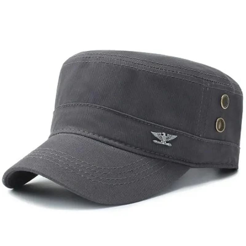 Military Caps Spring Autumn Tactical Hat Men'S Flat Top Cotton Army Cap Sportss Leisure Hats Mens Baseball Cap