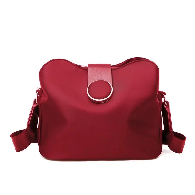 Casual Nylon Shoulder Bag Women Fashion Waterproof Messenger Bag Travel Light Small Crossbody Bag Shopping Lady Handbag Purse