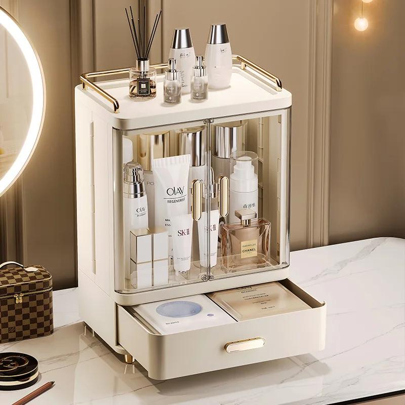 Opbergbox Cosmetica Bureau Grote Capaciteit Make-up Kwasten Stofrek Premium Huidverzorgingsproducten Opbergbox