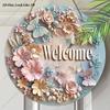 2D Flat Hanging Decorative Signs,interior Wall or Door Decoration,garden decoration,"Welcome"logo,a Housewarming Gift for Friends