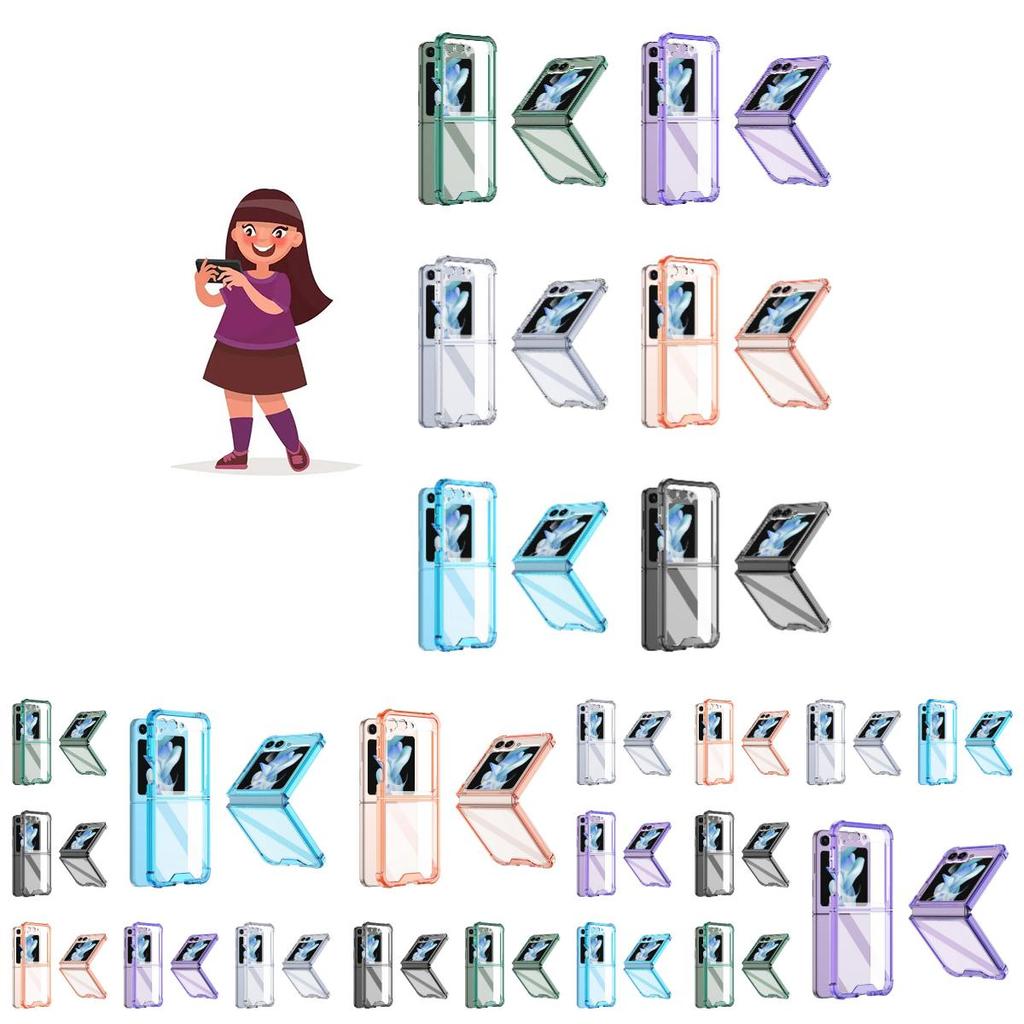 Stylish Galaxy Z Flip5 Protective Case Foldable And Simple Design Anti-drop Function