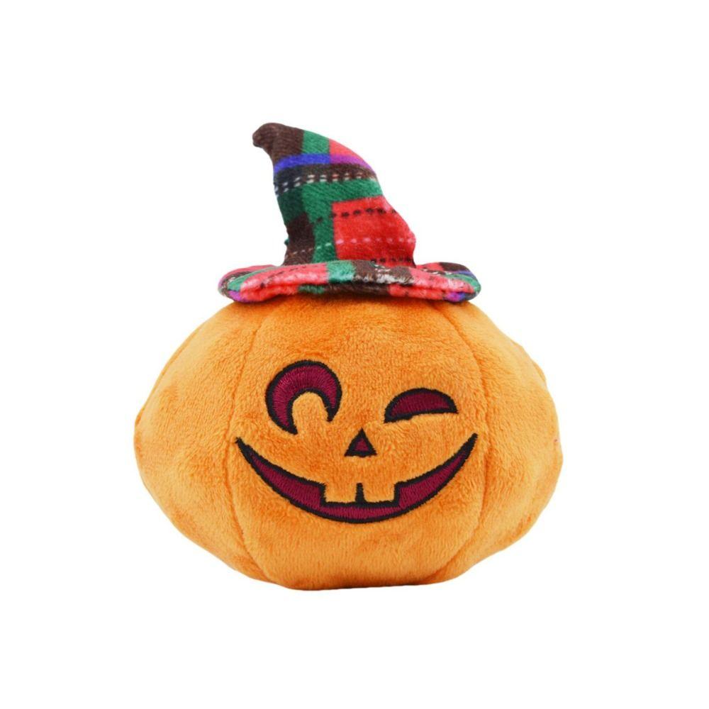 

Pumpkin Ghost Shape Halloween Dog Toys Wear Resistant Dog Biting Toy Self Happy Style E