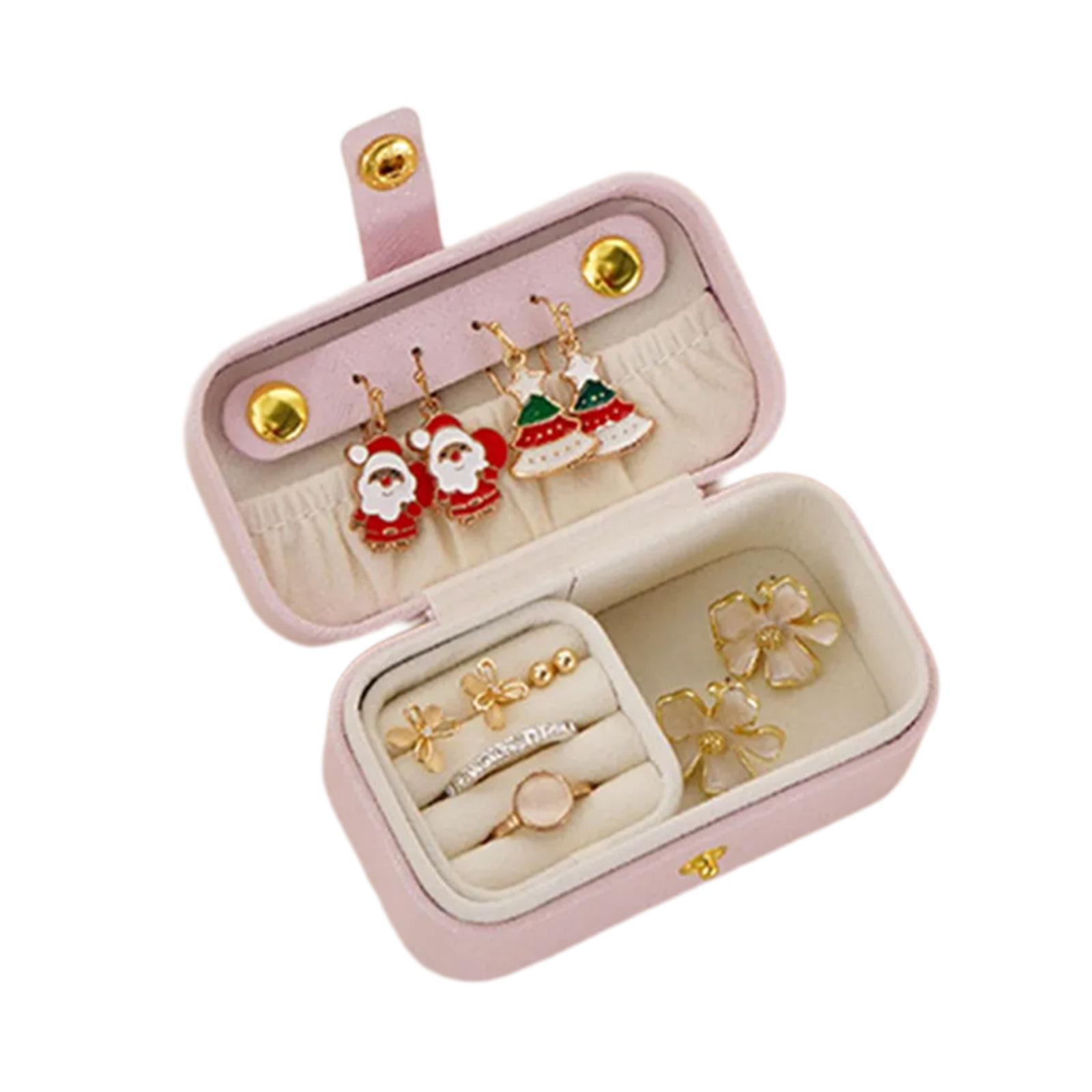 

Дорожный органайзер для украшений, универсальный кейс для хранения украшений с несколькими отделениями для организованной поездки