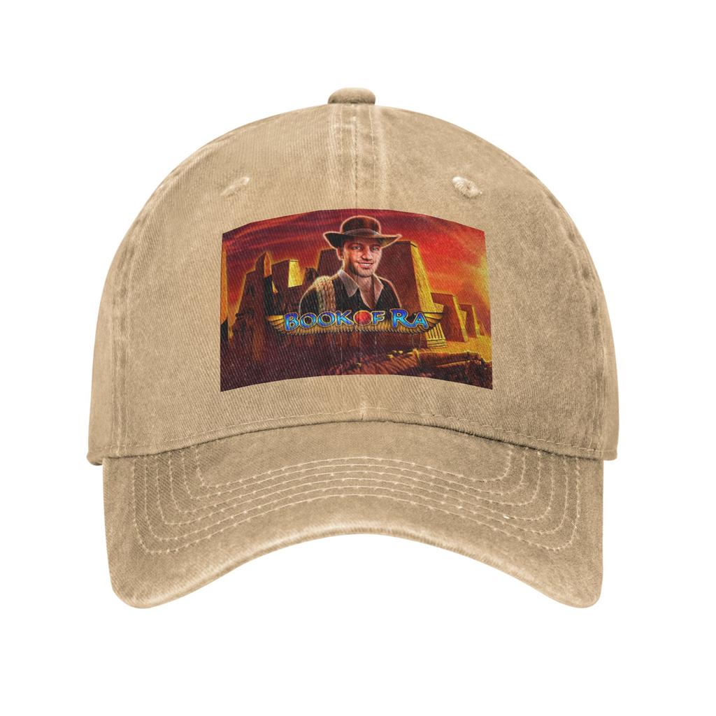 Book of Ra Denim Cap Casual Baseball Caps Adjustable Hat Summer Unisex Baseball Hats