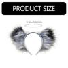 Anime Cosplay Props Beast Dog Hair Hoop Furry Wolf Hair Styling for  Con Headband Wolf Animal Carnivals  White