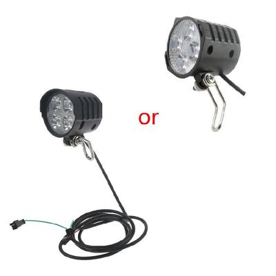 Electric Bicycle 12W Bright Headlights LED Spotlight Built-In Horn Outdoor Sport